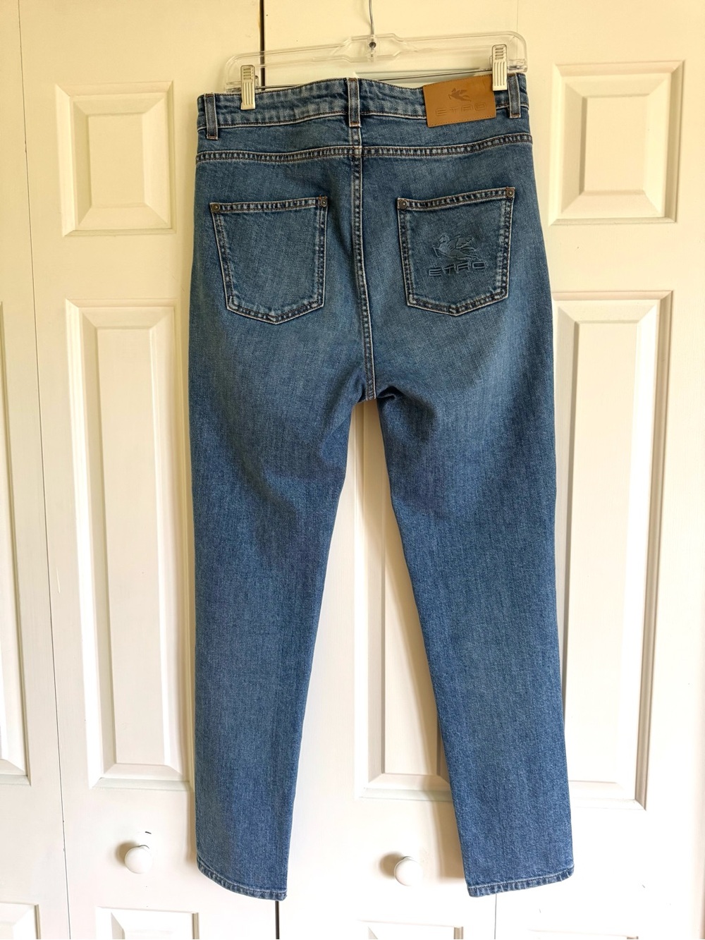 ETRO Women Blue Tapered Jeans 29 EUC